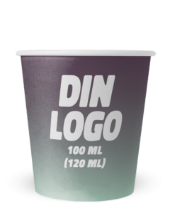 Lite pappkrus med logo 100ml