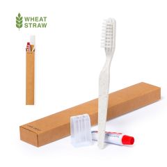 Tannbørstesett av hvetehalm