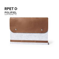 Laptop-etui med PU-lær og RPET-filt