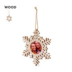 Juledekorasjoner til treet med plass til foto og logo trykk