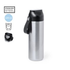 Termoflaske med temperaturmåler og bærestropp 630ml