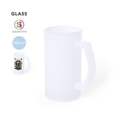 Ølglass i matt glass med mulighet for fullfargetrykk 500 ml