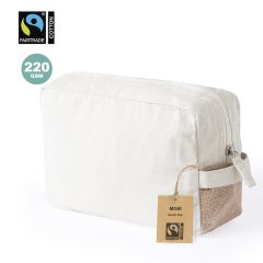 Toalettmappe i Fairtrade-bomull og jute