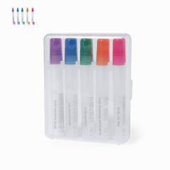 Sommerpleiesett med 5 sprayer i transparent etui