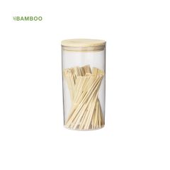 Glasskrukke med 50 små bambusspyd
