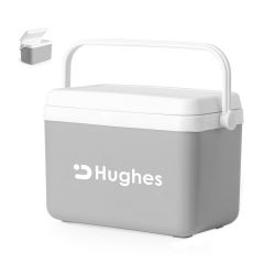 Grå vintage kjøleboks med håndtak 4 L