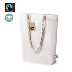 Fairtrade handlenett av 100% bomull med tauhåndtak 280g