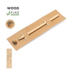 Blyant med furufrø i kapsel