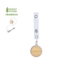 Utstrekkbar ID-holder av bambus og hvetestrå