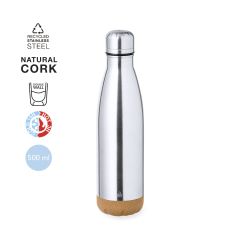 Termoflaske i resirkulert rustfritt stål og kork 500 ml