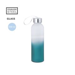 Glasflaske med gradient og stropp 500 ml, mange farger