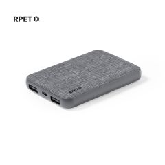 Powerbank laget av myk RPET-polyester 5000 mAh