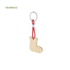 Bambus nøkkelring med julemotiver