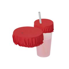 Gjenbrukbart kopp lokk cover med sugerørhull