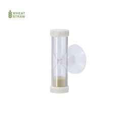 Timeglass på 2 minutter av hvetestrå med sugekopp