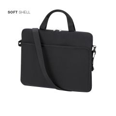 Softshell laptop-veske med skulderrem 14 tommer