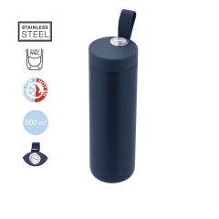 Termoflaske med termometer og silikonstropp 500 ml