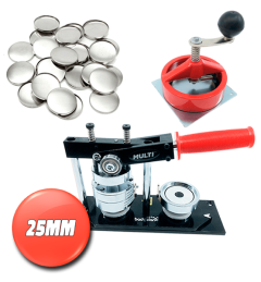 Buttonsmaskinpakke MULTI liten pakke 25mm