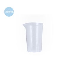 Plastmålebeger 250 ml med mulighet for logo