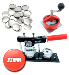 Buttonsmaskinpakke MULTI liten pakke 32mm