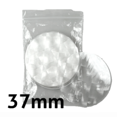 3D Mylar til 37 mm buttons - 100 stk.