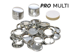 44mm runde buttonsdeler - Komplette sett