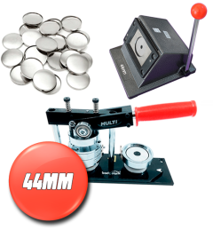 Buttonsmaskinpakke MULTI stor pakke 44 mm