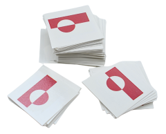 Det grønlandske flagg-tatovering, i pakker á 130 stk