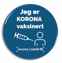 Korona vaksinert button