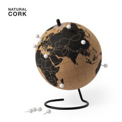 Korkglobus inkludert pins, 15 cm
