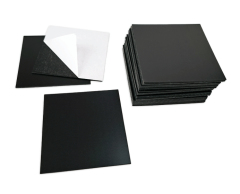 Kvadratisk 69,8 x 69,8mm selvklebende magnet