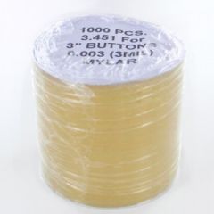 Mylar 1000 stk plastforside til 76 mm buttons og magneter