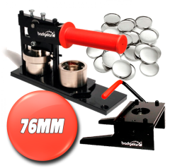 Buttonsmaskinpakke PRO stor pakke 76 mm