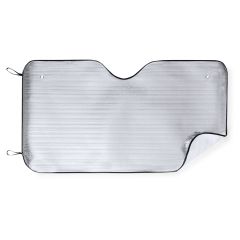 Aluminium solskjerm for bil, 130 x 70 cm, med trykkvalg