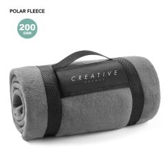 Fleeceteppe med håndtak 130x160cm