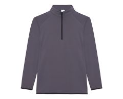 Slim fit sporty sweatshirt med glidelås og ståkrage - Herre