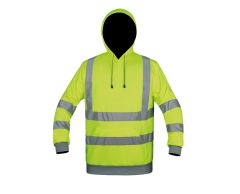 Refleks hettegenser med kengurulomme av polyester