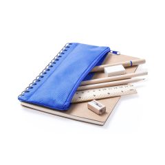 Notatbok med innebygd pennal + tilbehør (6 stk.)