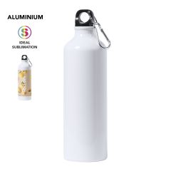 Sublimeringsvannflaske i aluminium med karabinkrok, 800 ml