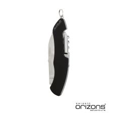 Nøkkelringlommekniv i aluminium og rustfritt stål med 10 funksjoner