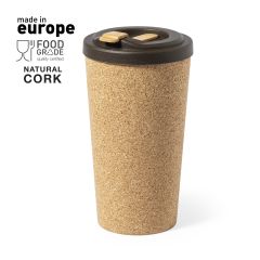 Dobbeltvegget termokopp i kork 500 ml "made in Europe"