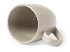 Keramisk matt naturfarget krus 470 ml