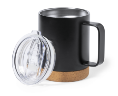 Termokrus av rustfritt stål og naturkorkbunn, 330 ml