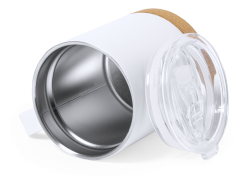 Sublimasjonskrus med korkbunn og drikkelokk