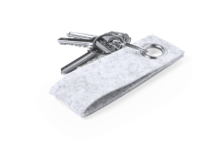 Filt nøkkelring laget av resirkulerbart plastmateriale