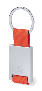 Nøkkelring av resirkulert aluminium designet med hjerte