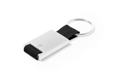 Nøkkelring av resirkulert aluminium med logo