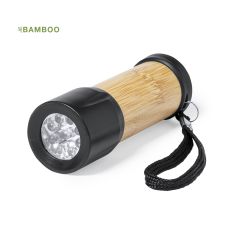 Stor bambuslampe laget av bambus og stropp