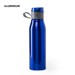 Vannflaske i aluminium med vippelokk og håndtak 700 ml