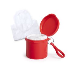 Regnponcho i sylinderboks nøkkelring